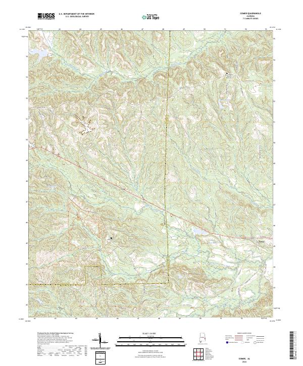 USGS Topographic Map – Comer