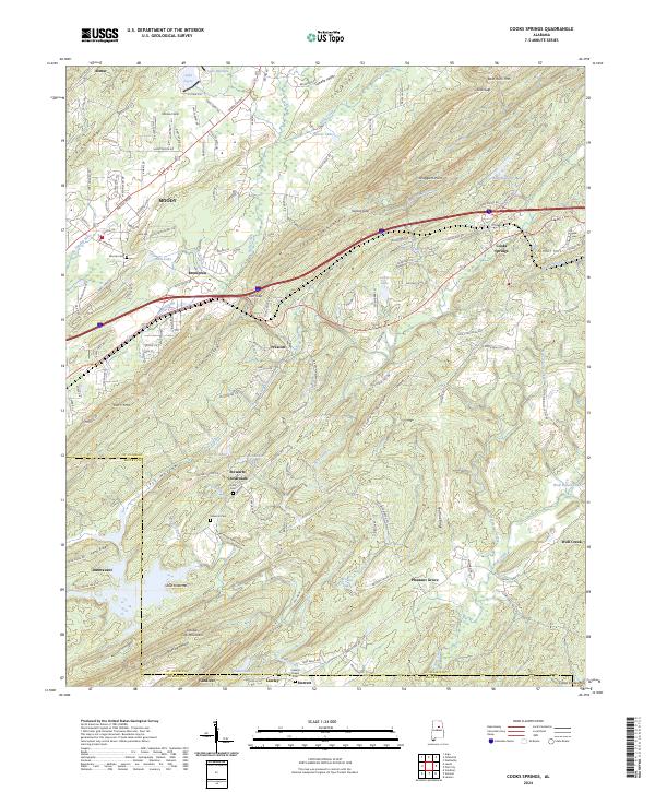 USGS Topographic Map – Cooks Springs