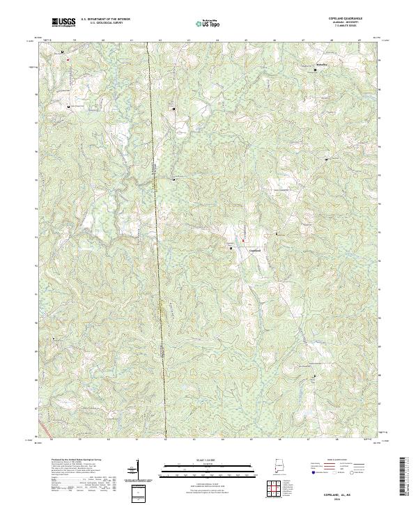 USGS Topographic Map – Copeland