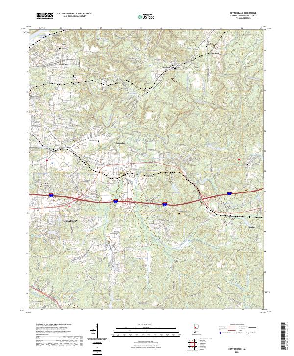 USGS Topographic Map – Cottondale
