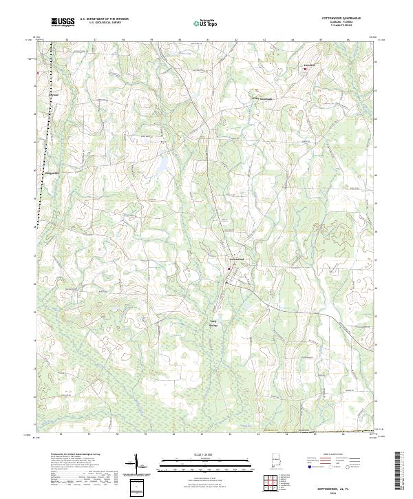 USGS Topographic Map – Cottonwood