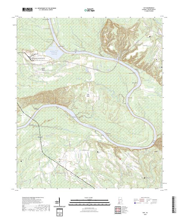 USGS Topographic Map – Coy