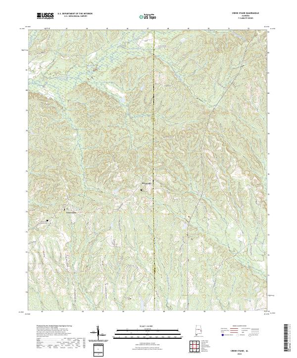 USGS Topographic Map – Creek Stand
