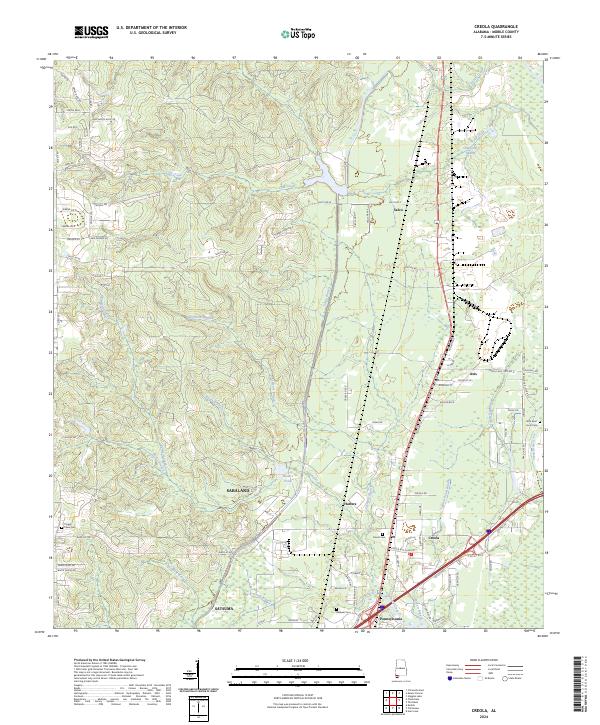USGS Topographic Map – Creola