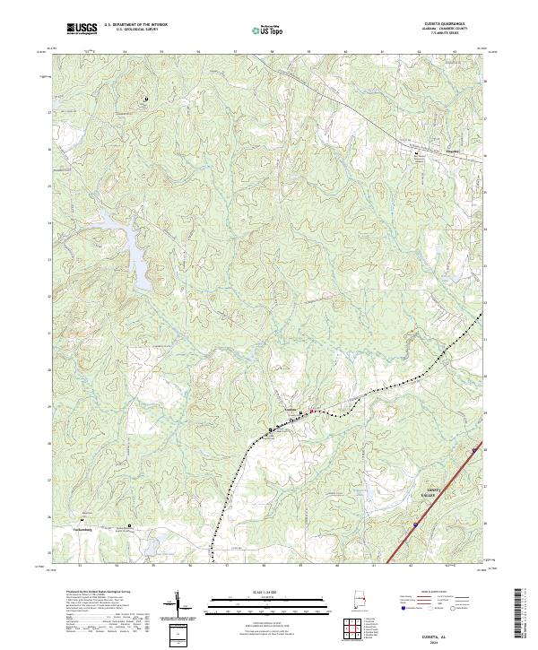 USGS Topographic Map – Cusseta
