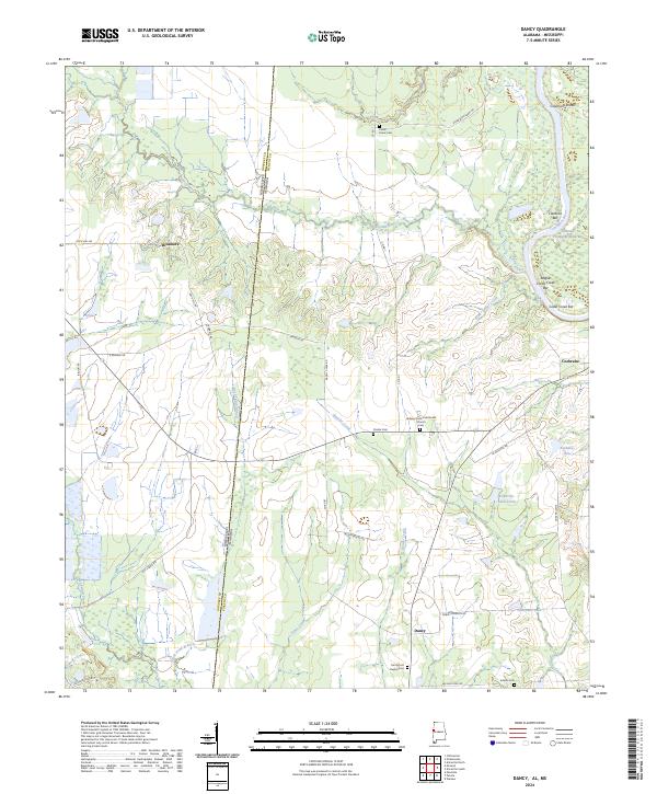 USGS Topographic Map – Dancy