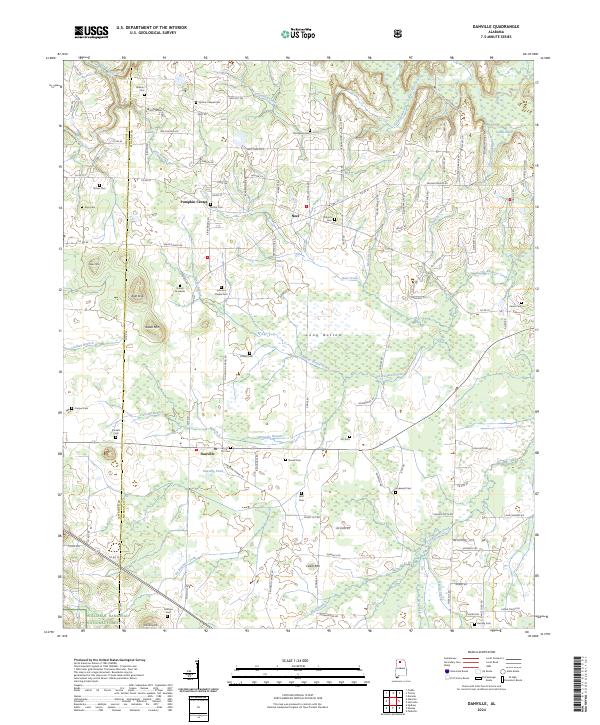 USGS Topographic Map – Danville
