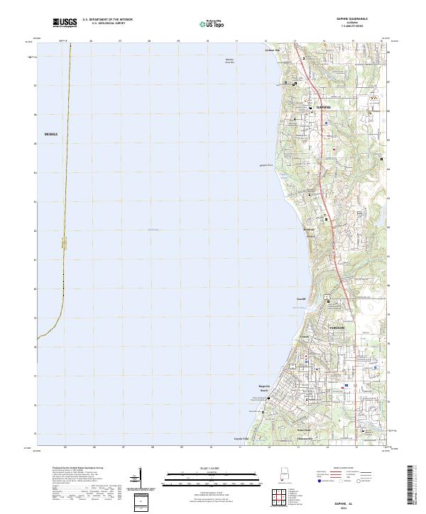 USGS Topographic Map – Daphne