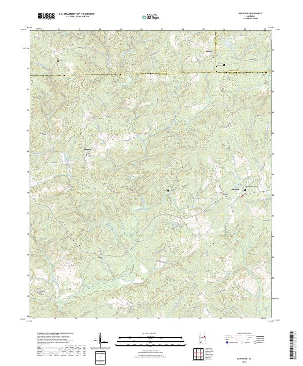 USGS Topographic Map – Daviston