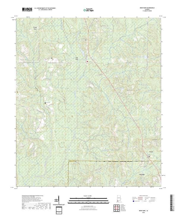 USGS Topographic Map – Deer Park