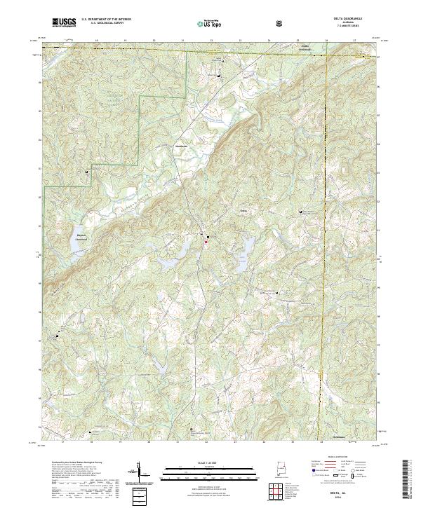 USGS Topographic Map – Delta