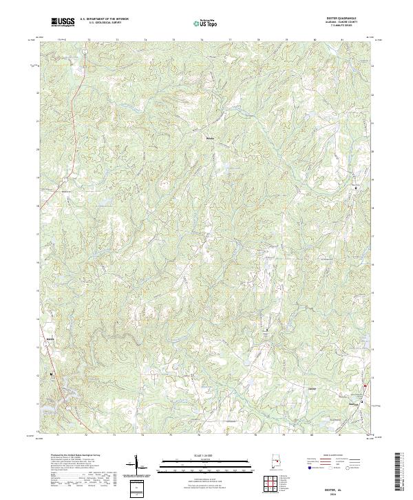 USGS Topographic Map – Dexter