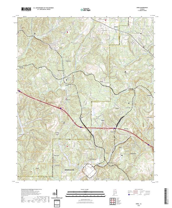 USGS Topographic Map – Dora