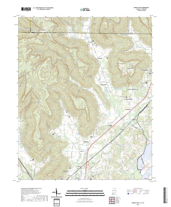 USGS Topographic Map – Doran Cove