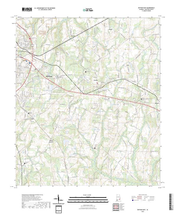 USGS Topographic Map – Dothan East