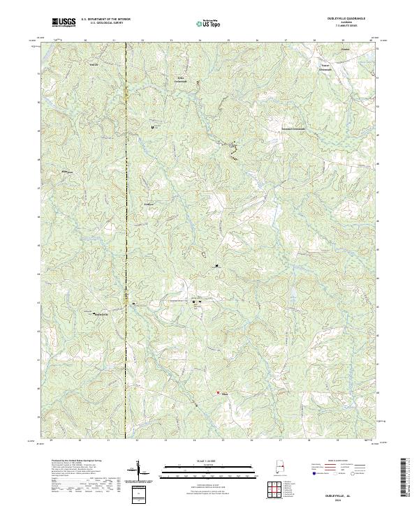 USGS Topographic Map – Dudleyville