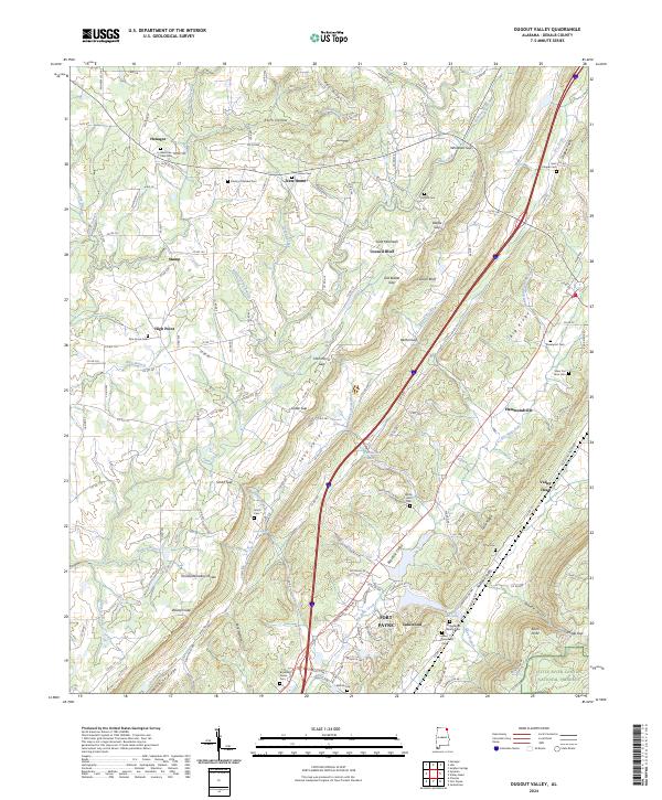 USGS Topographic Map – Dugout Valley