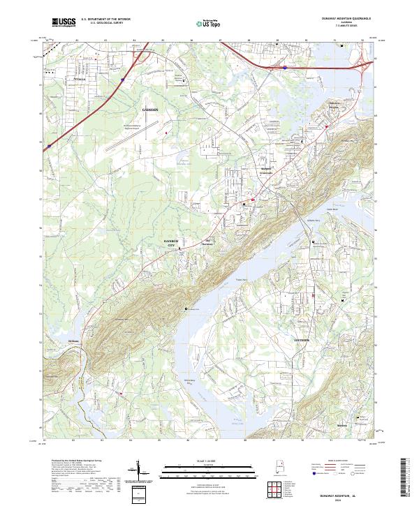 USGS Topographic Map – Dunaway Mountain