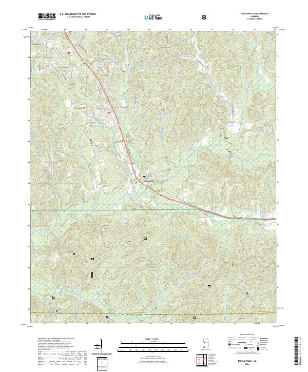USGS Topographic Map – Duncanville
