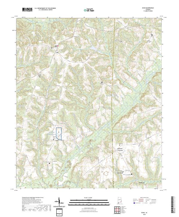 USGS Topographic Map – Echo