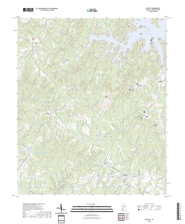 USGS Topographic Map – Eclectic