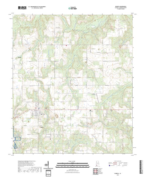 USGS Topographic Map – Elberta