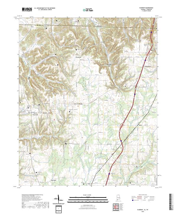 USGS Topographic Map – Elkmont