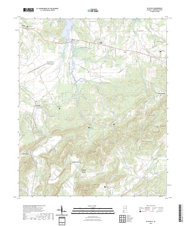 USGS Topographic Map – Ellisville