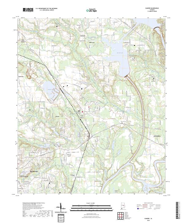 USGS Topographic Map – Elmore