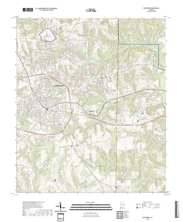 USGS Topographic Map – Enterprise