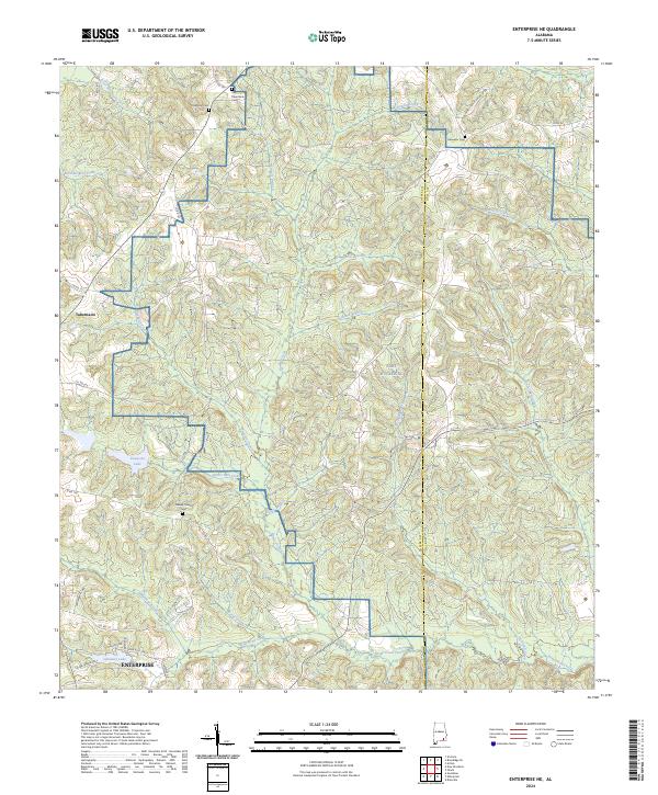 USGS Topographic Map – Enterprise NE