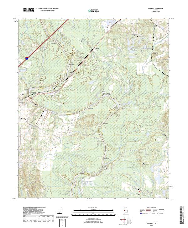 USGS Topographic Map – Epes East
