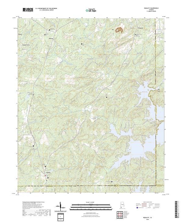 USGS Topographic Map – Equality