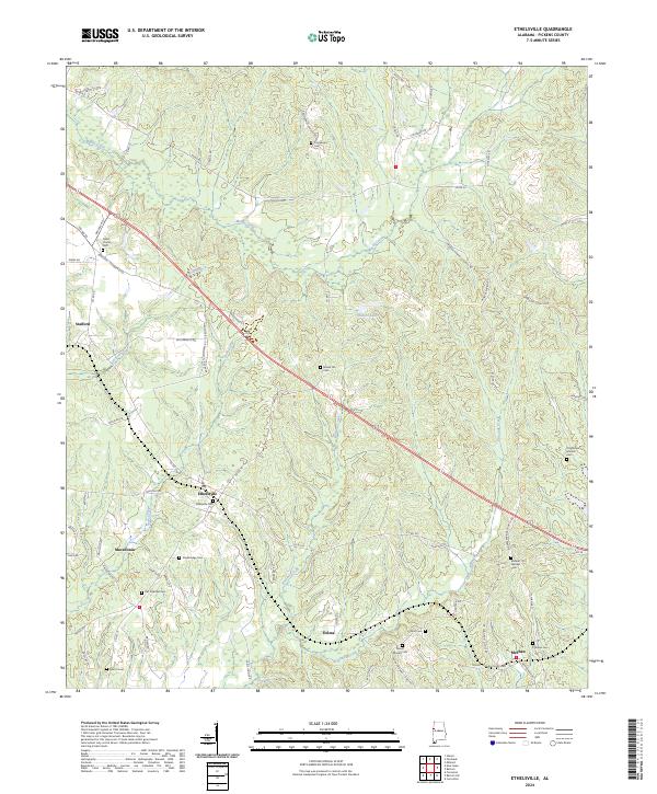 USGS Topographic Map – Ethelsville