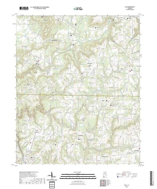 USGS Topographic Map – Eva