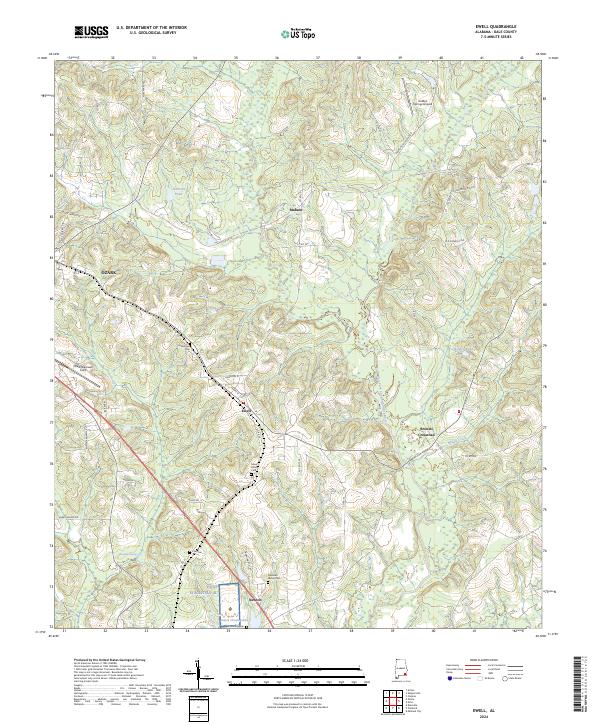 USGS Topographic Map – Ewell