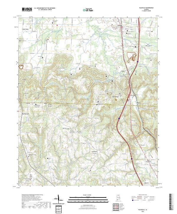 USGS Topographic Map – Falkville