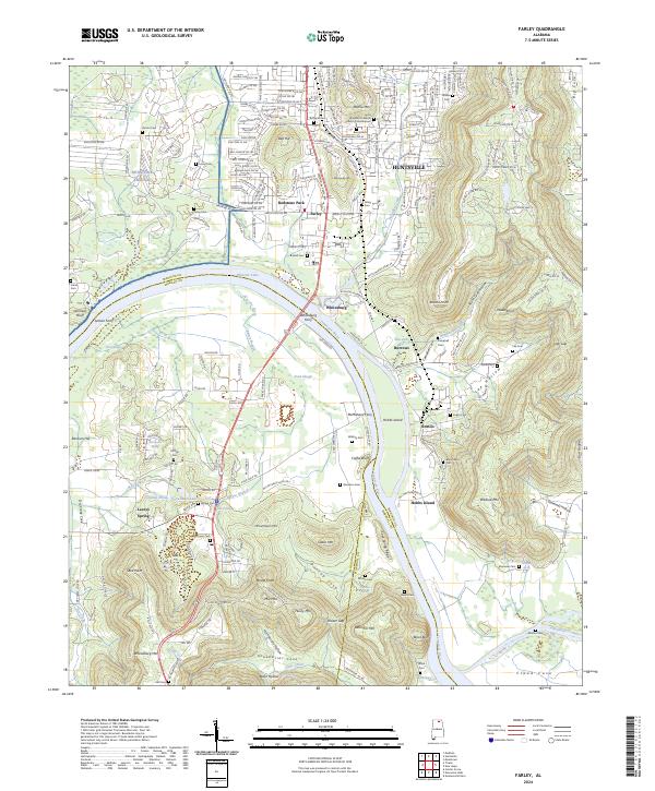 USGS Topographic Map – Farley