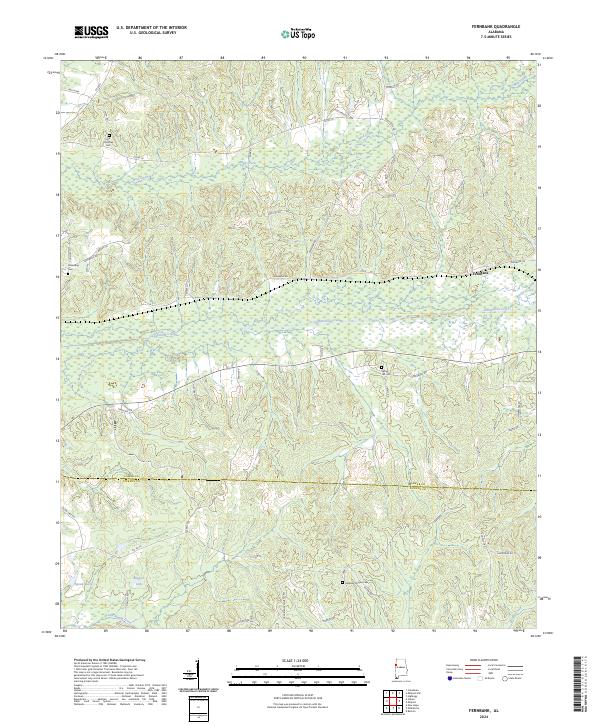 USGS Topographic Map – Fernbank