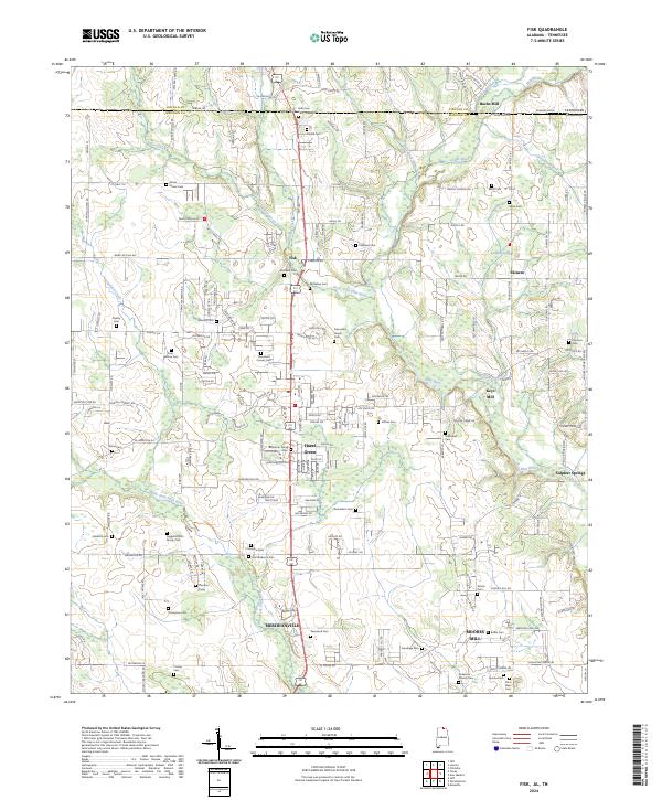 USGS Topographic Map – Fisk