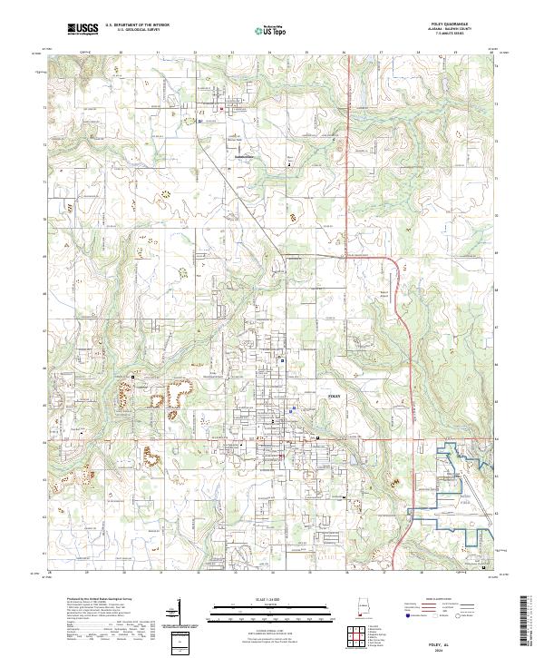 USGS Topographic Map – Foley