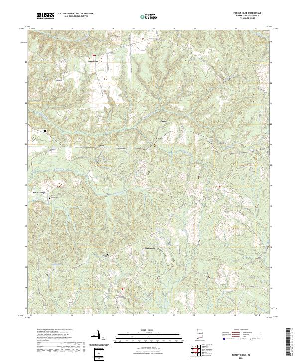 USGS Topographic Map – Forest Home