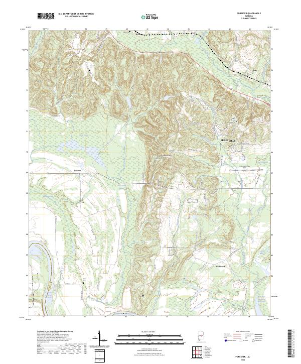 USGS Topographic Map – Forester