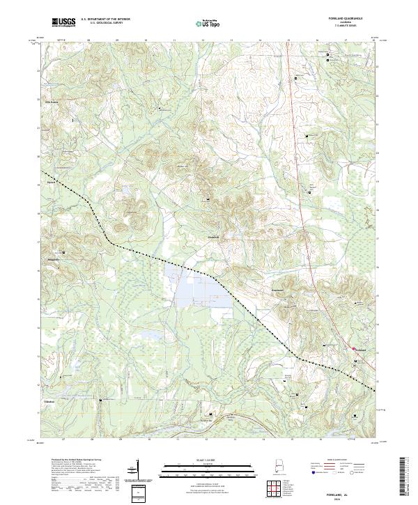 USGS Topographic Map – Forkland