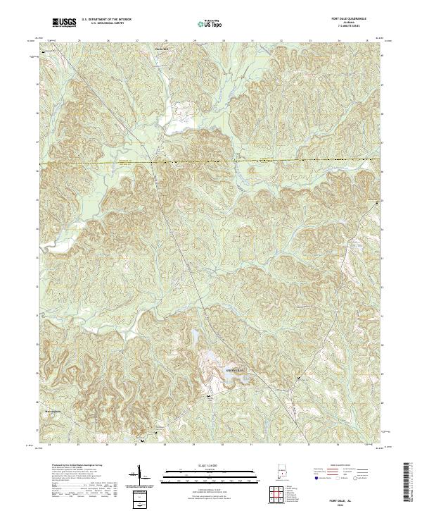 USGS Topographic Map – Fort Dale