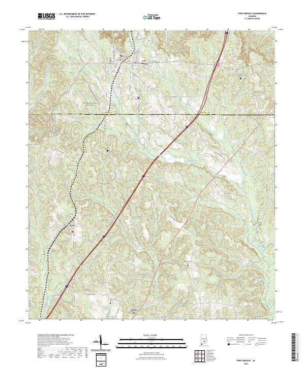 USGS Topographic Map – Fort Deposit