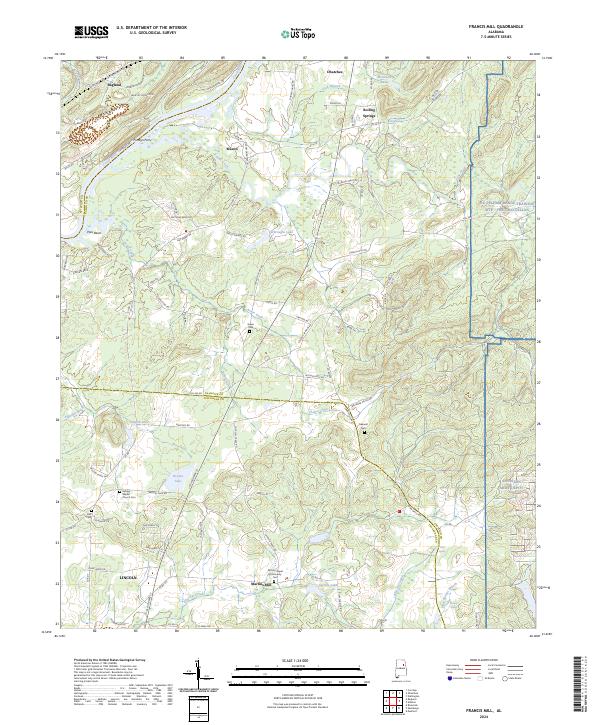 USGS Topographic Map – Francis Mill