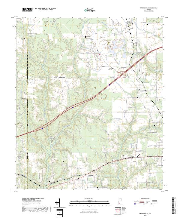 USGS Topographic Map – Freemanville