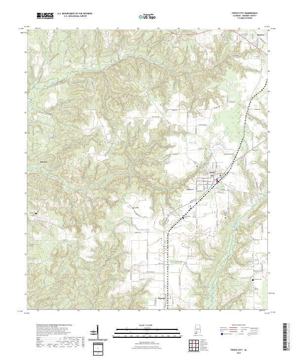 USGS Topographic Map – Frisco City