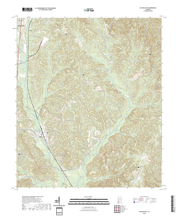 USGS Topographic Map – Fulton East